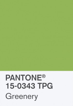Pantone 15-0343 Greenery