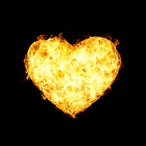 Herz in Flammen