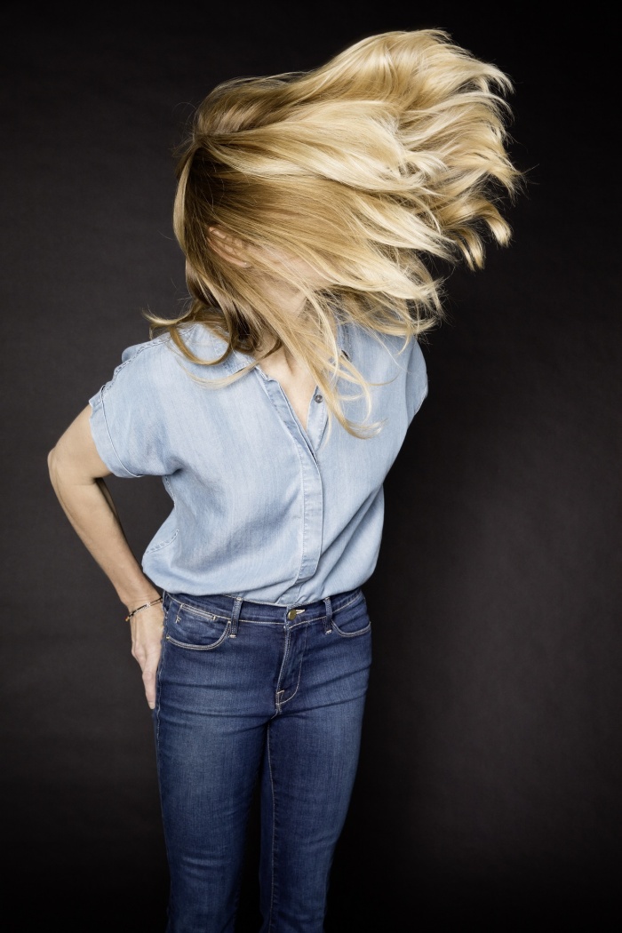 Stefanie Graf mit fliegenden Haaren