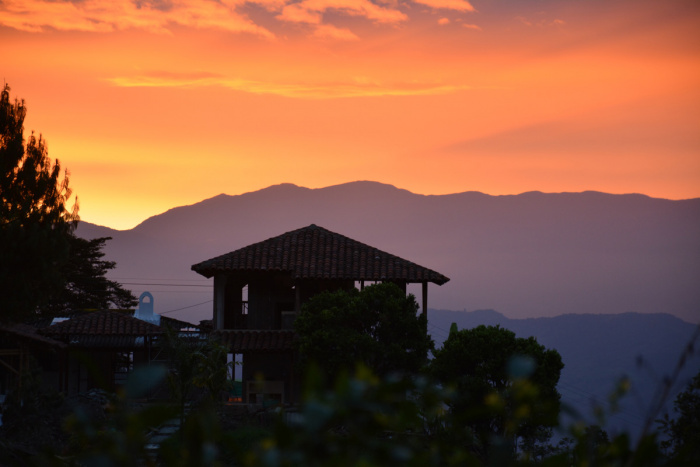 Kolumbien: Sonnenuntergang