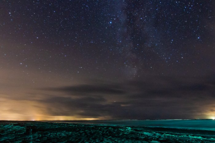 Sternenhimmel niederländisches Wattenmeer