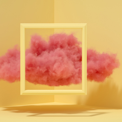 Pinke Wolke im Rahmen – Träume bewusst steuern
